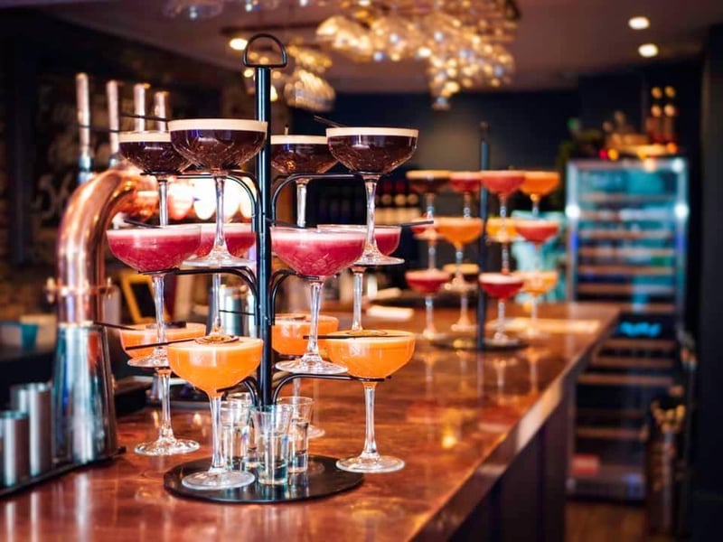 You can get COCKTAIL TREES at The Green Room in Brackley - need I say more? You can choose up to three of their cocktails to go on your 'tree' or you can simply just order them individually. Cocktails from their menu include Salted Caramel Espresso, English Garden and Raspberry Daquiri. They also have three 'tiki' themed cocktails.