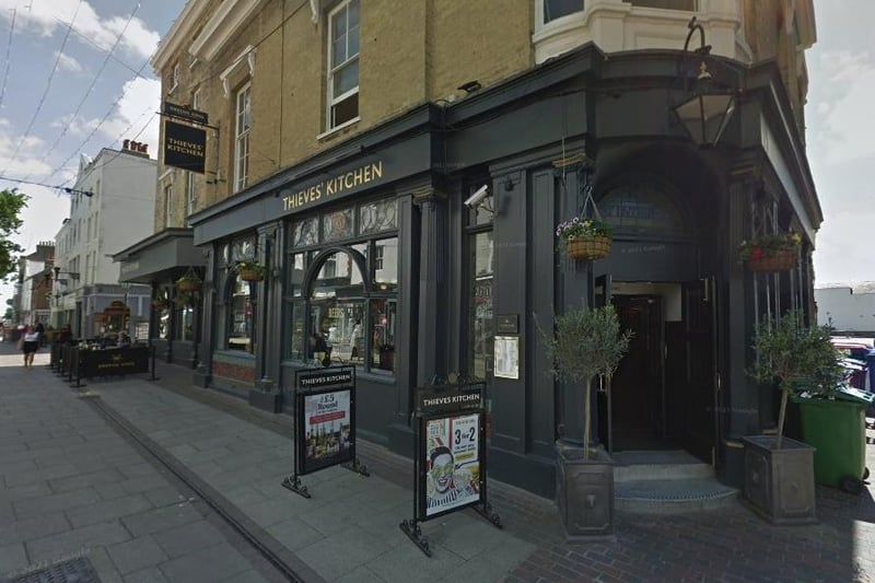 Thieves Kitchen, in Warwick Street, was praised for offering an 'excellent, safe experience'.