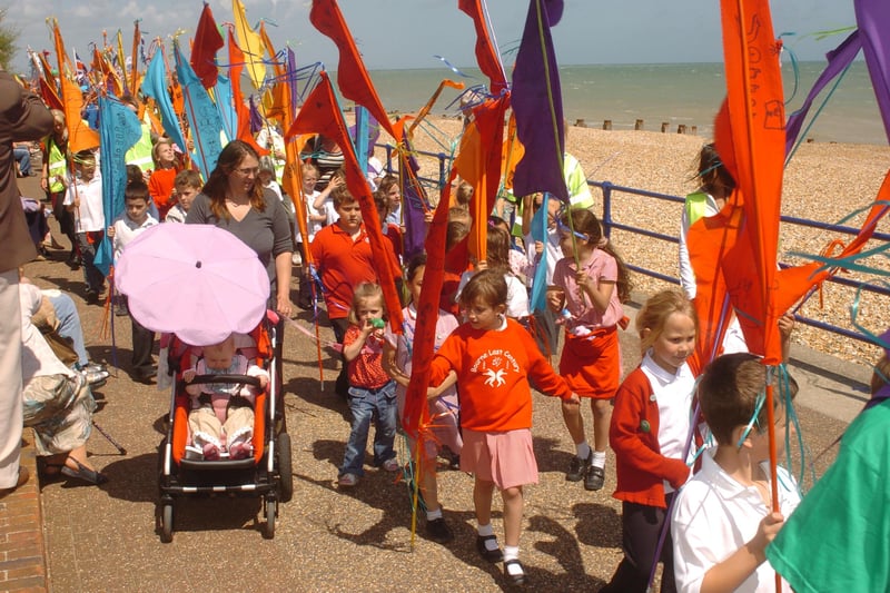 Children's Carnival Procession from the Redoubt, Eastbourne
