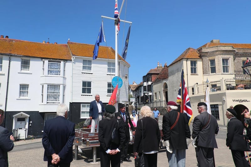 Sussex Day ceremony at Winkle Island in Hastings. Photo by Roberts Photographic SUS-210617-082049001
