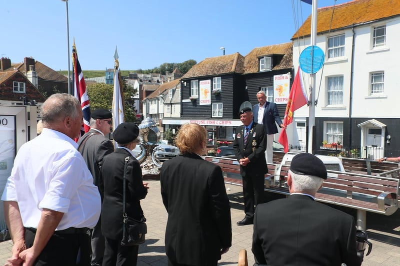 Sussex Day ceremony at Winkle Island in Hastings. Photo by Roberts Photographic SUS-210617-082100001