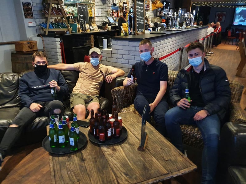 Crawley Town staff were at the Redz Bar