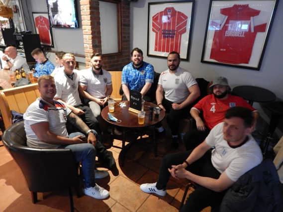 Fans at the Redz Bar