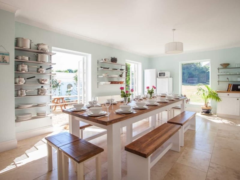 This beautiful house in Telscombe Cliffs can accomodate 14 guests, but numbers are limited for June and July due to Covid-19 restrictions.Depending on when you go, a stay here will cost between £725 and £848 per night this summer.Picture from Airbnb SUS-210620-105327001