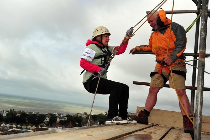 5/7/14- Charity abseil to raise money for St Michaels Hospice. SUS-140507-172439001
