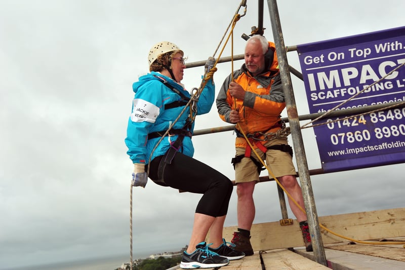 5/7/14- Charity abseil to raise money for St Michaels Hospice. SUS-140507-172349001