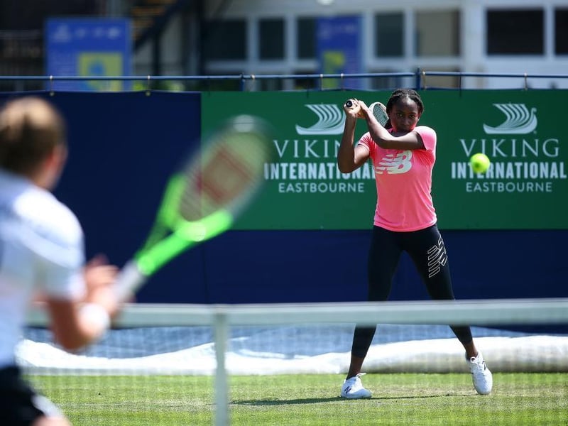 The second day of tennis action from the Viking International at Devonshire Park, Eastbourne / Pictures: Charlie Crowhurst - Getty