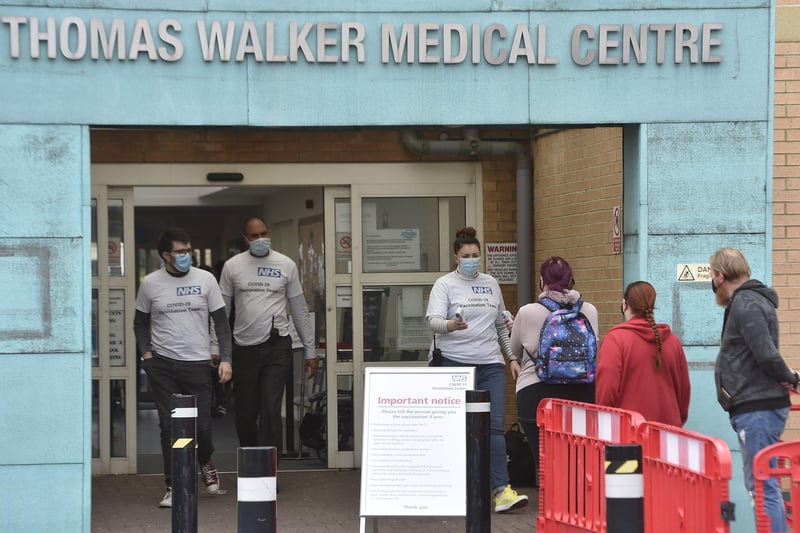 The walk-in Covid 19 vaccination centre at the Thomas Walker Medical Centre, Princes Street, Peterborough was open on Sunday.