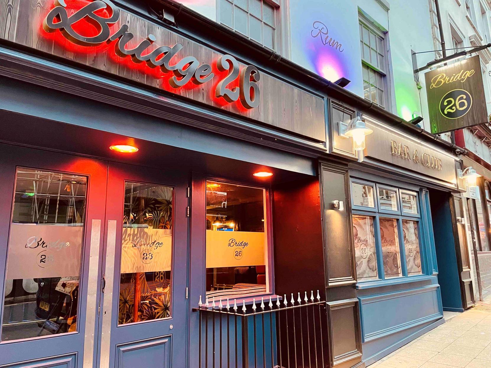 The 'Bridge 26' Bar on Bridge Street in Northampton town centre will be reopening following an extensive refurbishment on June 25, 2021.