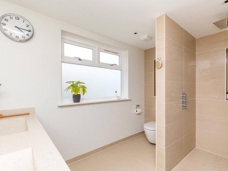 One of the property's three bathrooms