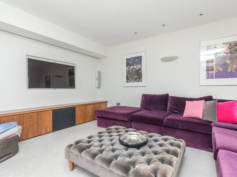 The house's movie room