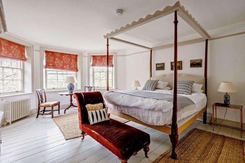 A four-poster bed in the main bedroom.  Photos courtesy of Zoopla SUS-210622-102050001
