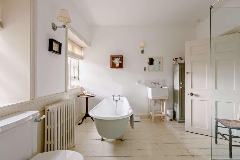 A bathroom in the seven-bedroom property. Photos courtesy of Zoopla SUS-210622-102151001