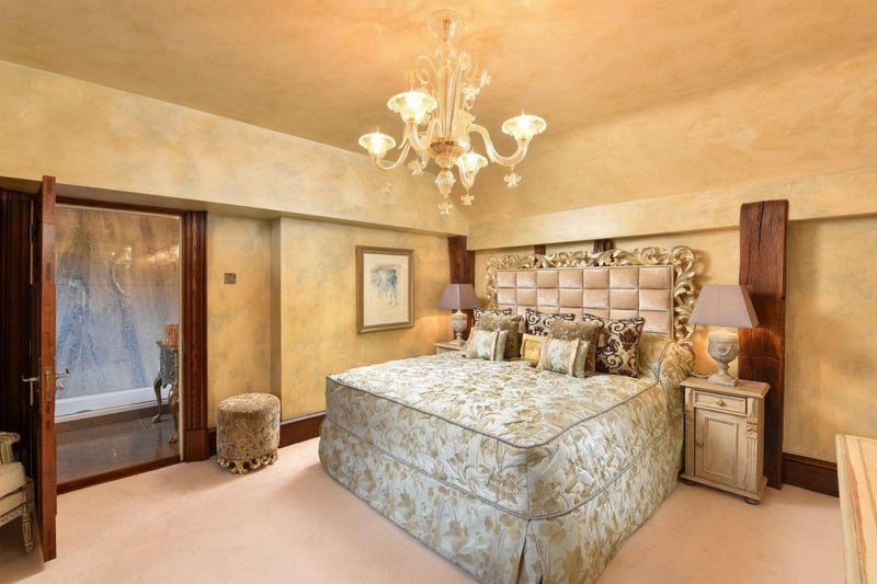 The property's master bedroom has a dressing area and ensuite.