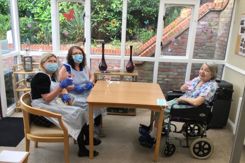 Staff at The Lodge Care Home had a different theme for each day as residents enjoyed last week's warm weather