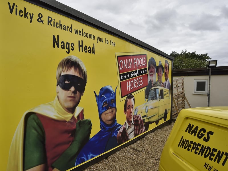 Nags Head pub, Eastrea proprietor Richard Owen with his Only Fools and Horses themed pub EMN-210622-154224009