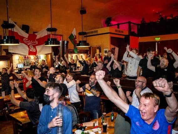 England fans at The Picturedrome in Kettering Road Photo: Kirsty Edmonds
