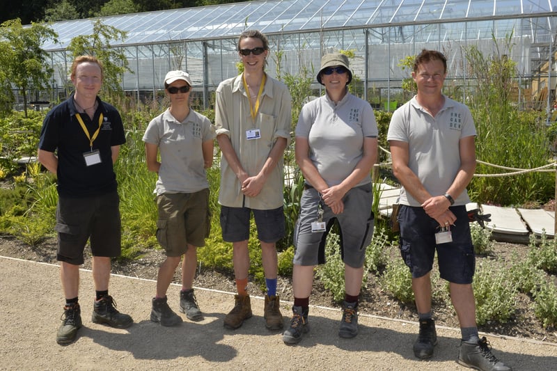 The garden team at One Garden Brighton, Alex, Hannah, Jules, Kate and Pete. Photo by Jon Rigby