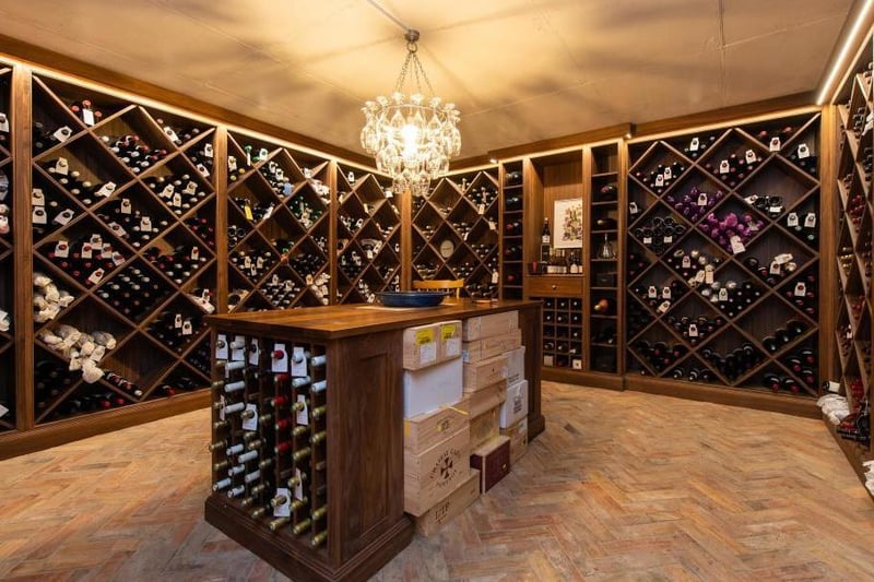 The wine cellar at Church Cottage. Photo by Knight Frank