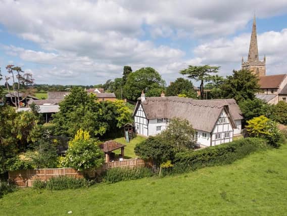 Church Cottage, a 16th century Tudor cottage in Ladbroke, has gone on the market. Photo by Knight Frank