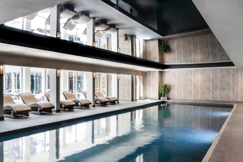 The 17m indoor swimming pool and poolside area has seen a complete refresh.