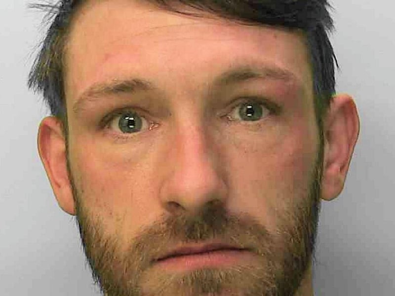 Karl White led police on a pursuit through Littlehampton, before crashing as he attempted to squeeze between two bollards into a pedestrianised area, said police. He caught the attention of officers on routine patrol in the town, who noticed the number plate did not match the make and model of the grey Citroen C8 he was driving. They activated their lights and indicated for it to stop in Eldon Way, but the vehicle continued and reached speeds of up to 60mph in the 30mph zone, before eventually crashing in Harwood Road. The incident, which occurred about 5.10pm on 9 February, led the Citroen to become trapped and the driver was detained. He was identified as White, 32, a floor layer, of no fixed address. He failed a roadside breath test, which showed he had 83mcg of alcohol per 100ml of breath in his system. The legal limit is 35mcg. He was subsequently arrested and charged with dangerous driving, careless driving, drink-driving, driving with no licence, driving with no insurance, driving without a valid test