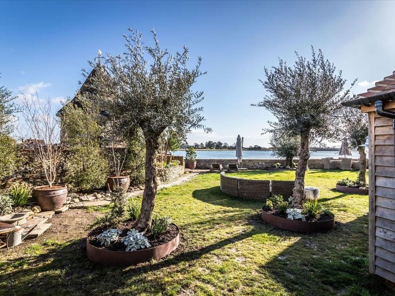 Enjoy the professionally-planted gardens with great views.