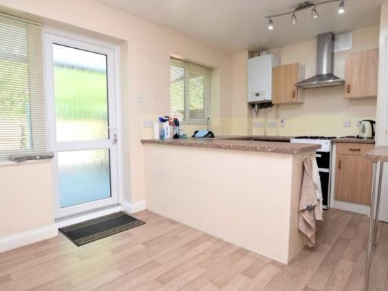The open-planned kitchen