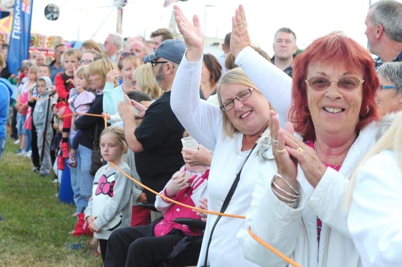Cheers for the teams at Selsey Lifeboat Week - tug of war in 2014