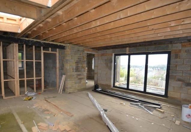 Badgers Walk Cottage, 217A Priory Road, Hastings. Picture Zoopla. A partially completed building project.