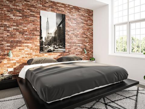 A CG image of a bedroom