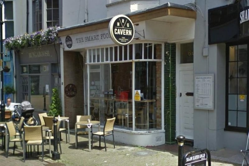 NRG Cavern, in Bath Place, Worthing, offers a 'delicious yummy brunch'.