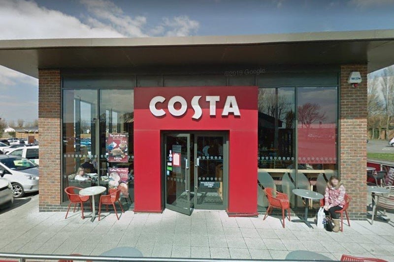 Costa Coffee on Shripney Road is number 5 on the list. Photo credit. Google maps.