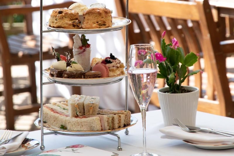 Enjoy a beautiful vintage afternoon tea at Kettering Park Hotel and Spa with delicious sandwiches, scones, cakes and pastries. They are served daily from noon to 5pm. Call 01536 416666 to book a table on their terrace.