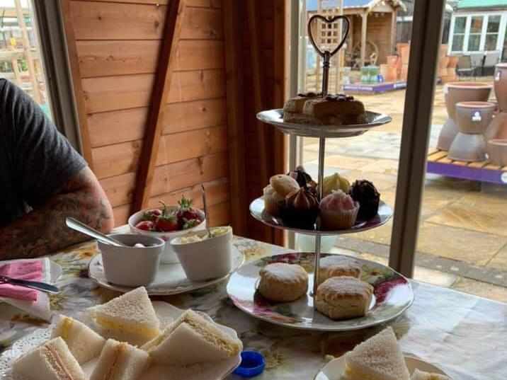 You can enjoy a delicious afternoon tea in one of Woodmeadow Garden Centre's summer houses! They are open seven days a week and can be found on the A43 between Northampton and Kettering. For more information, call 01604 781899.