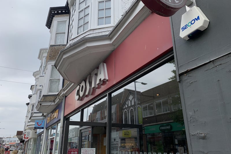 Costa Coffee, on London Road, is number 6 on the list