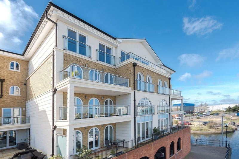Hamilton Quay: According to Zoopla this flat by Sovereign Harbour is the most expensive apartment for sale in Eastbourne with an asking price of £1,000,000. SUS-210625-132919001