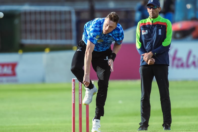 Action from Sussex's home Blast clash with Gloucestershire - which resulted in their first defeat of the 2021 campaign / Picture: Phil Westlake - PW Sporting Photography