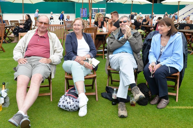 The crowds were back at Devonshire Park - and they made the most of their return, enjoying the social side of international tennis week's finale as well as the action itself / Pictures: Jon Rigby