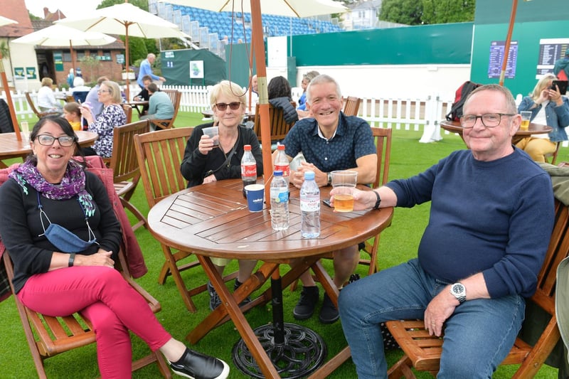 The crowds were back at Devonshire Park - and they made the most of their return, enjoying the social side of international tennis week's finale as well as the action itself / Pictures: Jon Rigby