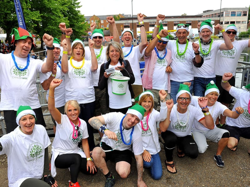 The Cancerwise team at Chichester Dragon Boat Race.