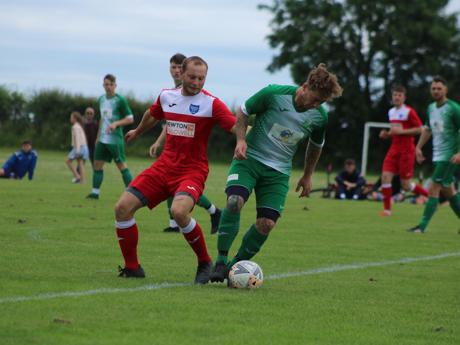 Keelby United v Boston Town action. Photo: Oliver Atkin