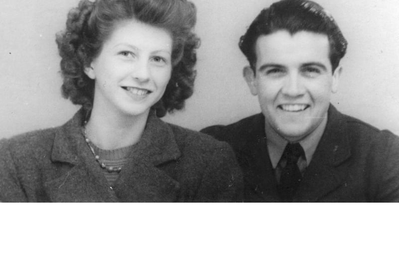 Fred Pearce and his wife Renee during the Second World War.