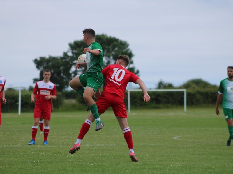 Keelby United v Boston Town action. Photo: Oliver Atkin