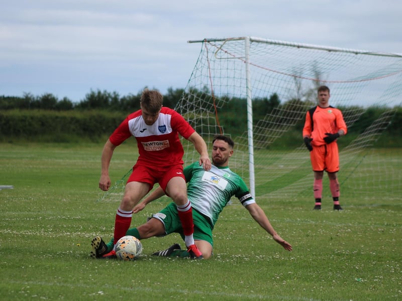 Keelby United v Boston Town action. Photo: Oliver Atkin