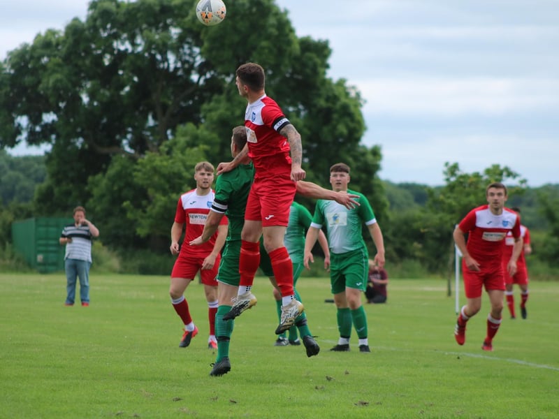 Keelby United v Boston Town action. Photo: Oliver Atkin