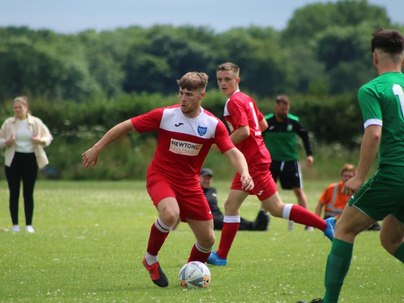 Keelby United v Boston Town action. Photo: Oliver Atkin