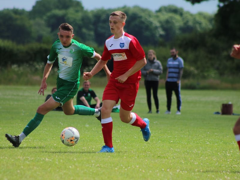 Keelby United v Boston Town action. Photo: Oliver Atkin
