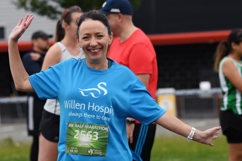 Running in support of a Milton Keynes-based care group.