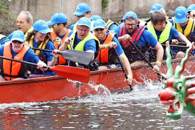 The battle is on at Chichester Dragon Boat Race in 2018